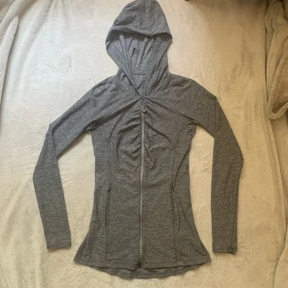 Athleta Vitamin Sea Heather Gray Jacket - Picture 7 of 16